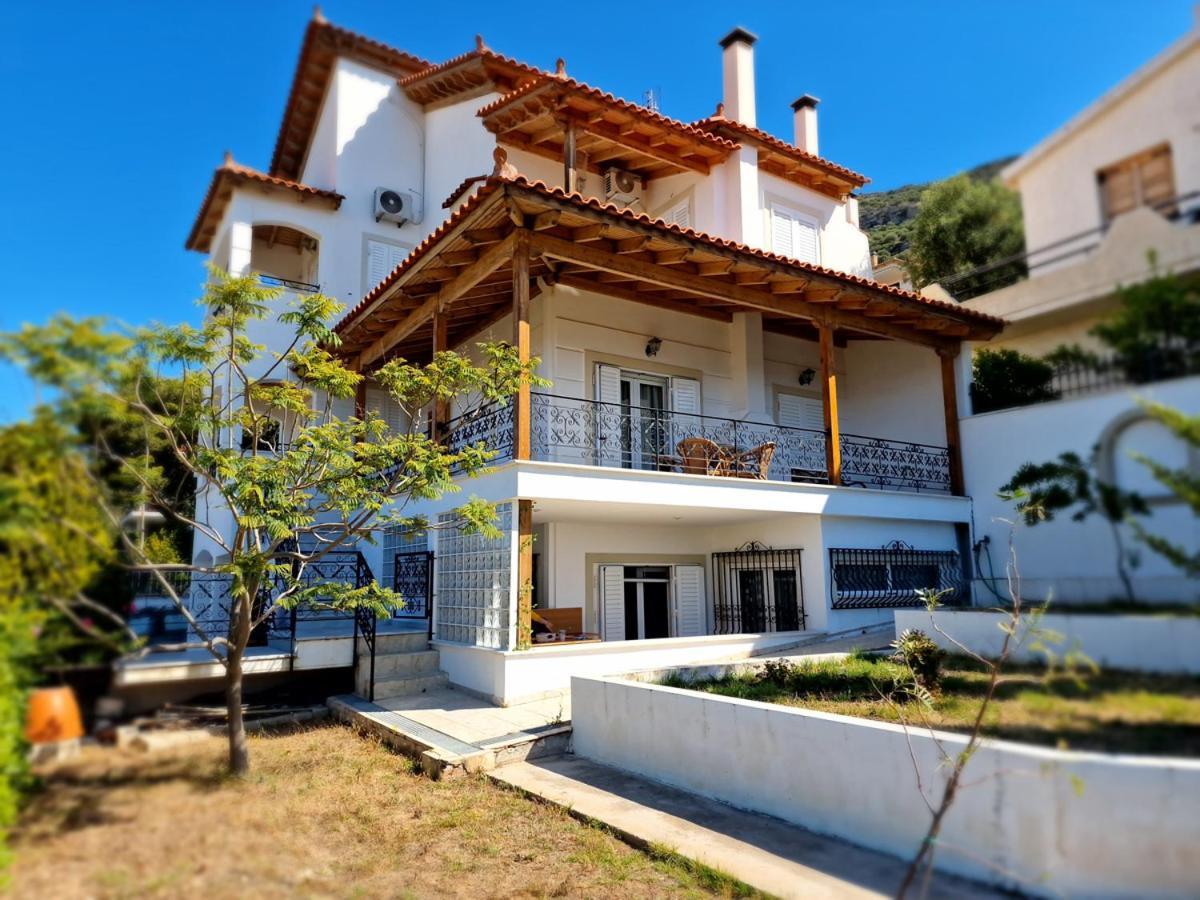 Villa Liana : Luxury Villa With Fantastic Sea View, Near Airport Porto Rafti Exterior photo